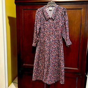 Laura Ashley Gorgeous wool/cotton blend and design; excellent condition!